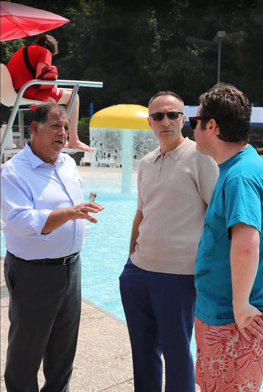 Joe at the town pool