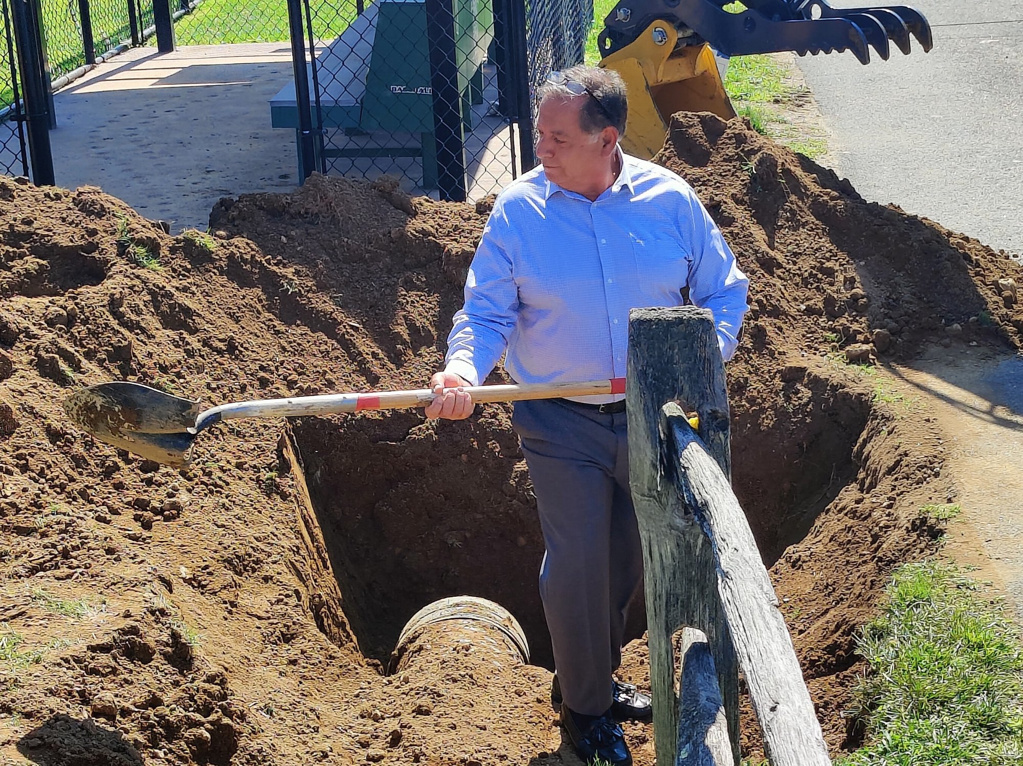 Joe working on infrastructure